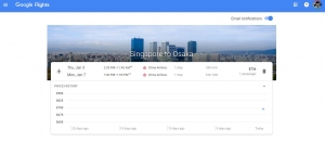 google trips tracked flight