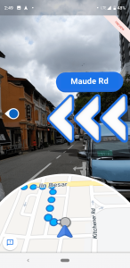 google maps augmented direction